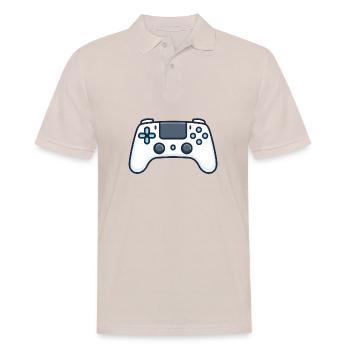 Gamepad for console gamepad - Men's Polo Shirt - beige - Front - Nico (186cm)