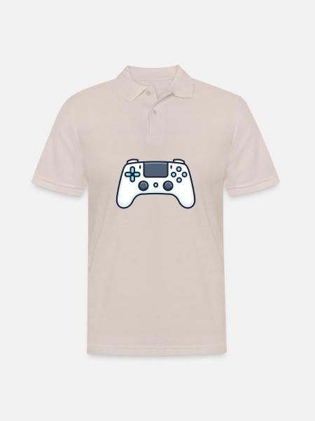 Gamepad for console gamepad - Men's Polo Shirt - beige