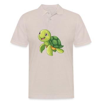 tortue marine mignonne - Polo Homme - beige - Devant - Nico (186cm)