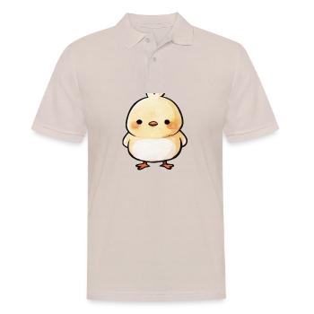 poussin mignon - Polo Homme - beige - Devant - Nico (186cm)
