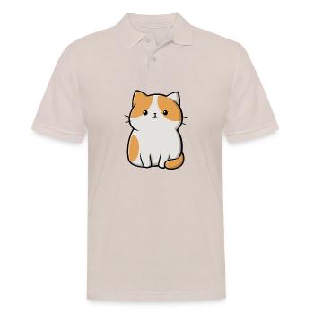 chat mignon, animal de compagnie - Polo Homme - beige - Devant - Nico (186cm)