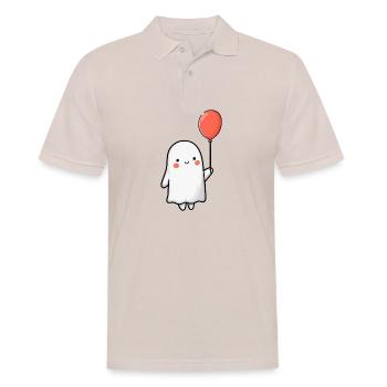 Geist und Ballon - Männer Poloshirt - Beige - Vorne - Nico (186cm)