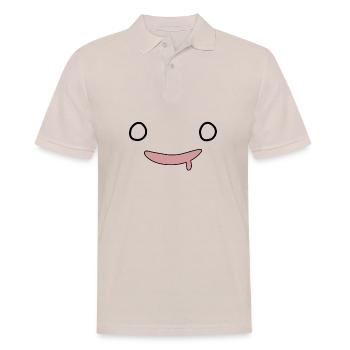 visage kawaii, expression amusante - Polo Homme - beige - Devant - Nico (186cm)