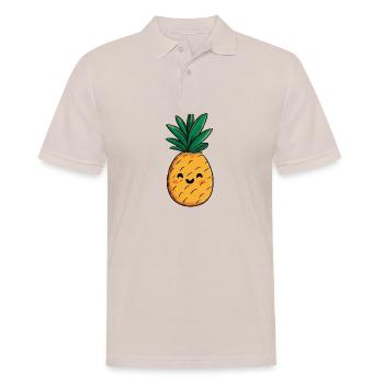 Happy and funny pineapple - Men's Polo Shirt - beige - Front - Nico (186cm)