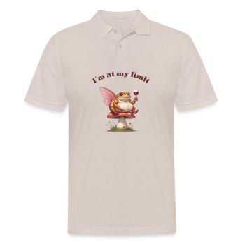 Je suis à ma limite, je suis magiquement submergé - Polo Homme - beige - Devant - Nico (186cm)