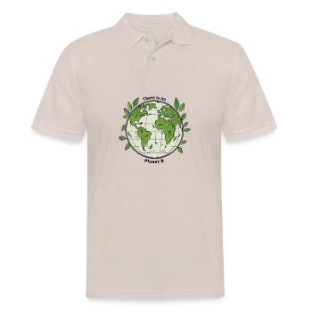 Grüner Globus – Il n’y a pas de planète B - Polo Homme - beige - Devant - Nico (186cm)