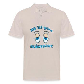 Mir ist ganz blümerant - Männer Poloshirt - Beige - Vorne - Nico (186cm)
