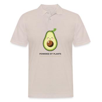 Propulsé par les plantes – Avocat doux - Polo Homme - beige - Devant - Nico (186cm)