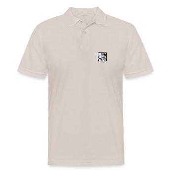 Asterix & Obelix Stickmotiv Miraculix - Männer Poloshirt - Beige - Vorne - Nico (186cm)