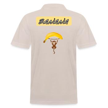 banana ape - Männer Poloshirt - Beige - Hinten - Nico (186cm)