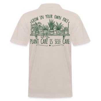 Grandir à son propre rythme – planter l’amour de soi - Polo Homme - beige - Dos - Nico (186cm)