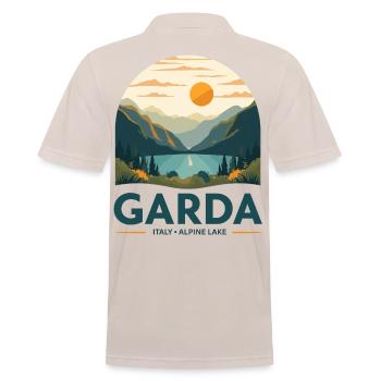 Garda Italy Alpine Lake - Männer Poloshirt - Beige - Hinten - Nico (186cm)