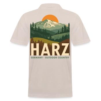 Harz Germany Outdoor Country - Männer Poloshirt - Beige - Hinten - Nico (186cm)