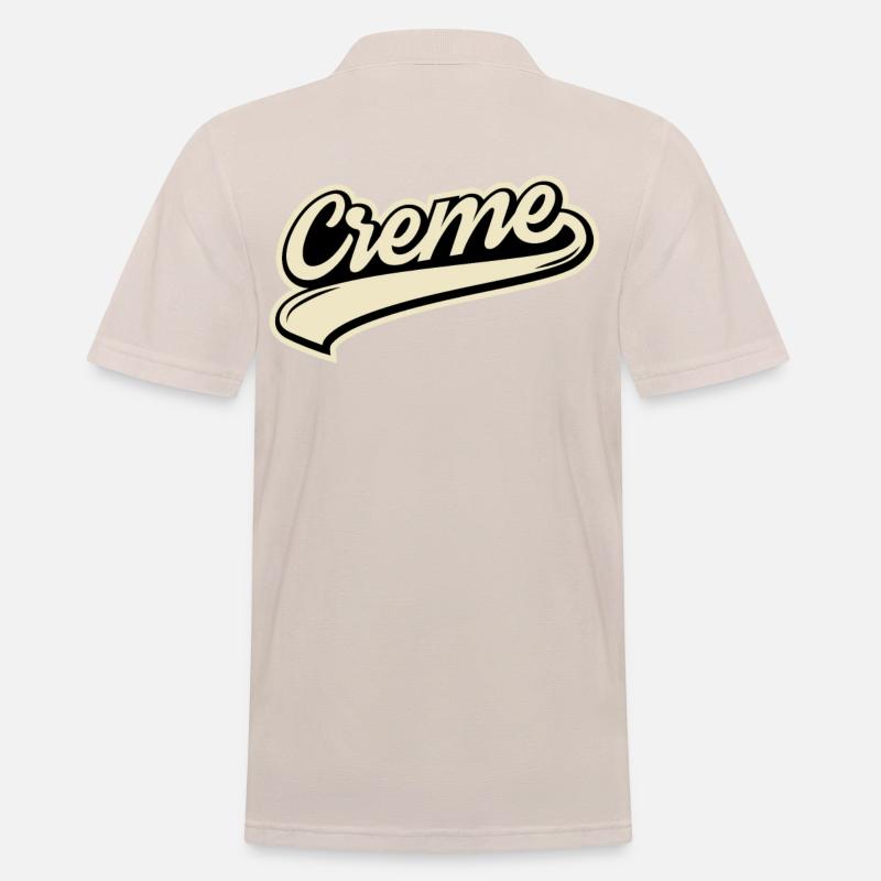 Creme steigt immer nach oben - Männer Poloshirt - Beige
