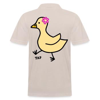 Astuce Tap Petit Canard - Polo Homme - beige - Dos - Nico (186cm)