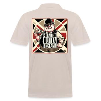Union Jack anglais, thé grand-père Barry et biscuits - Polo Homme - beige - Dos - Nico (186cm)