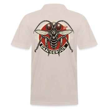 insect fly - Men's Polo Shirt - beige - Back - Nico (186cm)