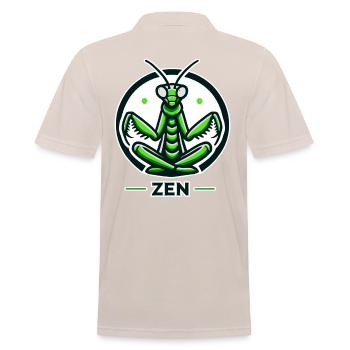 Mante religieuse en méditation - Polo Homme - beige - Dos - Nico (186cm)