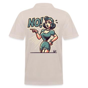 Votre femme ou votre mère dit non - Polo Homme - beige - Dos - Nico (186cm)