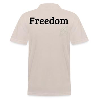 Freedom - Männer Poloshirt - Beige - Hinten - Nico (186cm)