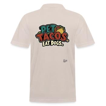 Caresser des tacos, manger des chiens - Polo Homme - beige - Dos - Nico (186cm)