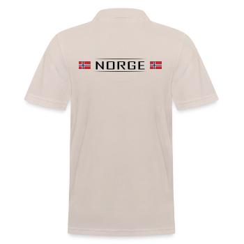 Norvège Drapeau Norvège Scandinavie - Polo Homme - beige - Dos - Nico (186cm)