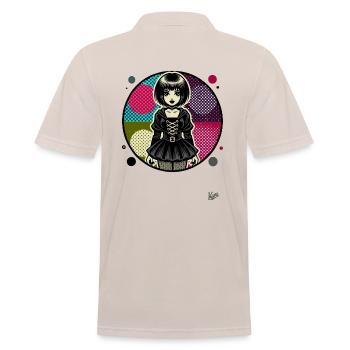 Fille Cool Punk Emo - Polo Homme - beige - Dos - Nico (186cm)