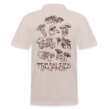 SCHÄTZE DES WALDES - Männer Poloshirt - Beige - Hinten - Nico (186cm)