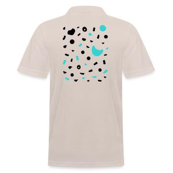 Boulder Projekt 7a Design Klettergriffe klettern - Männer Poloshirt - Beige - Hinten - Nico (186cm)