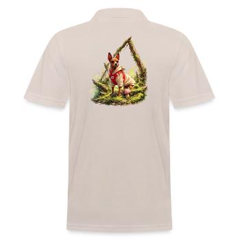 Pinscher Forest Explorer Dog - Men's Polo Shirt - beige - Back - Nico (186cm)