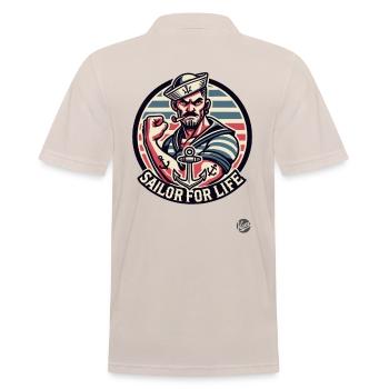 Marin pour la vie - Polo Homme - beige - Dos - Nico (186cm)