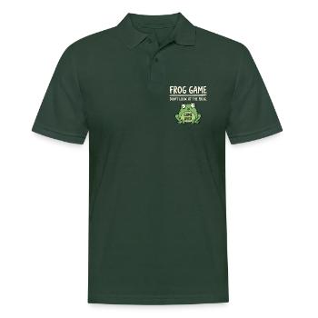 Frosch Spiel Nicht Gucken - Männer Poloshirt - Tannengrün - Vorne - Nico (186cm)