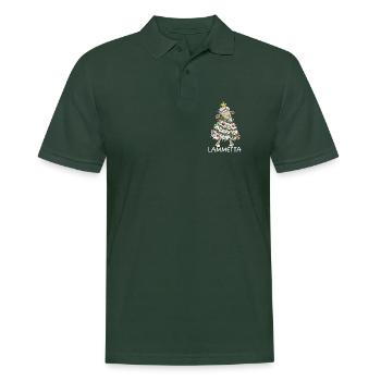 Lammetta Schaf I Weihnachten Lametta Wortspiel - Männer Poloshirt - Tannengrün - Vorne - Nico (186cm)