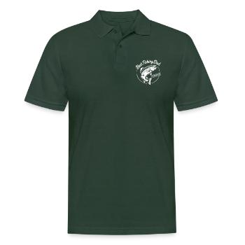 Bester Angelpapa Best Fishing Dad Approved - Männer Poloshirt - Tannengrün - Vorne - Nico (186cm)