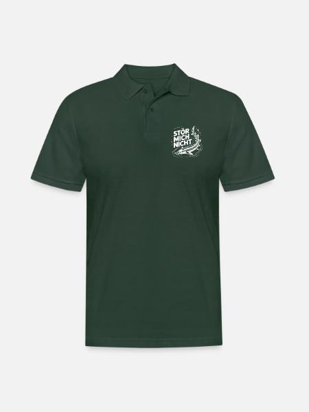 Stör angeln Sportfischen Stör mich nicht - Männer Poloshirt - Tannengrün