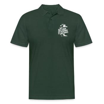Das Leben ist schöner mit Line Dance - Männer Poloshirt - Tannengrün - Vorne - Nico (186cm)