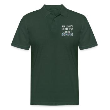 Einschulung Schulanfänger lustiger Spruch - Männer Poloshirt - Tannengrün - Vorne - Nico (186cm)