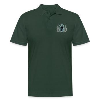 handballerin_f_3c - Männer Poloshirt - Tannengrün - Vorne - Nico (186cm)