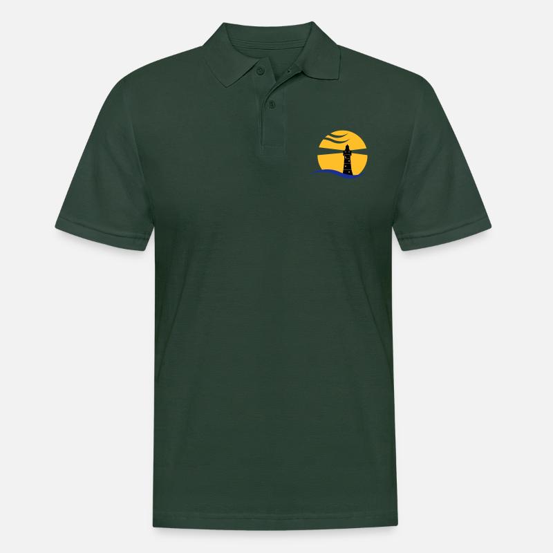 leuchtturm_02 - Polo Homme - vert sapin