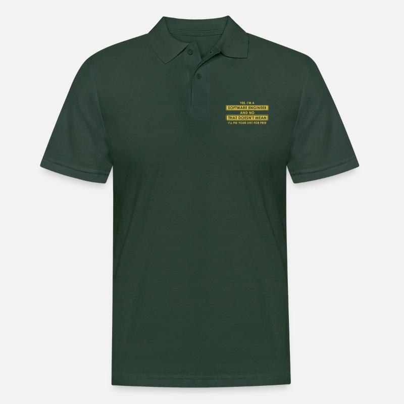 Software-Ingenieur - Männer Poloshirt - Tannengrün