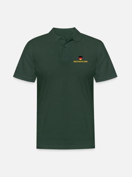 National Flag Of Germany - Men's Polo Shirt - forest green