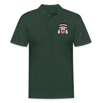 Dog Reggae Dreadlocks Hat Chill Relaxed Cool - Men's Polo Shirt - forest green - Front - Nico (186cm)