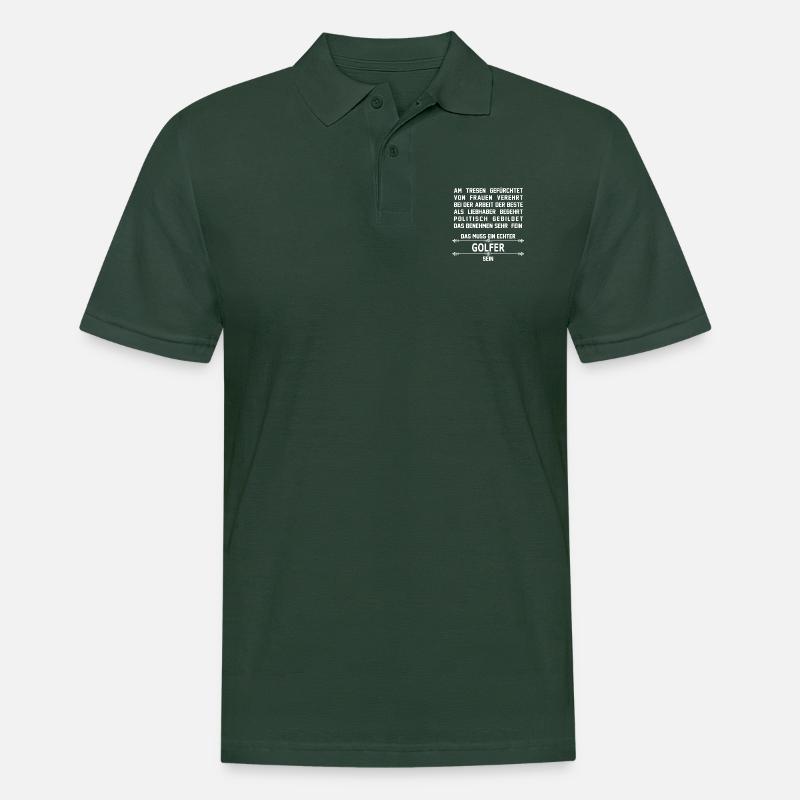 golfer - Männer Poloshirt - Tannengrün
