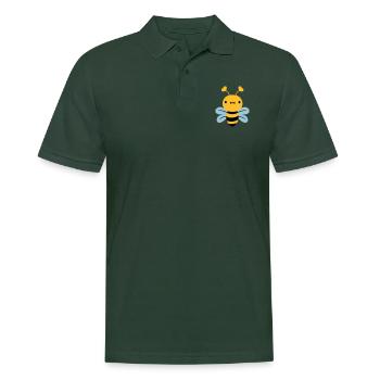 nette kleine biene hornisse wespe - Männer Poloshirt - Tannengrün - Vorne - Nico (186cm)