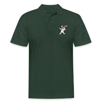 Rabbit Archer Medieval Arrow Bow Shooting - Men's Polo Shirt - forest green - Front - Nico (186cm)