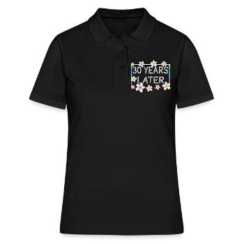 30 years later Birthday Gift - Women's Polo Shirt - black - Front - Ailine (174cm)