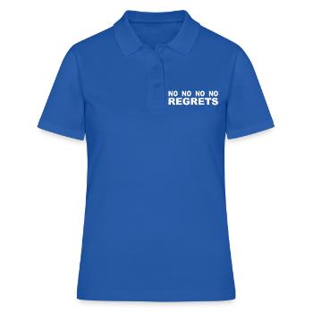 Aucun regret - Polo Femme - bleu royal - Devant - Ailine (174cm)