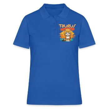 Zodiaque - Zodiaque - Tauraus - Taureau - Polo Femme - bleu royal - Devant - Ailine (174cm)