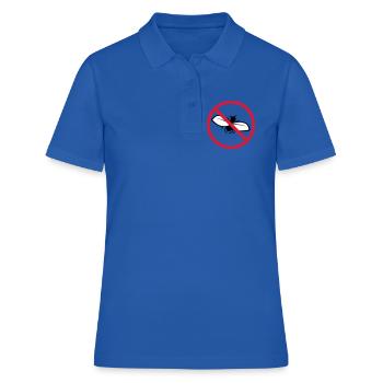 Bouclier interdit de mouche - Polo Femme - bleu royal - Devant - Ailine (174cm)