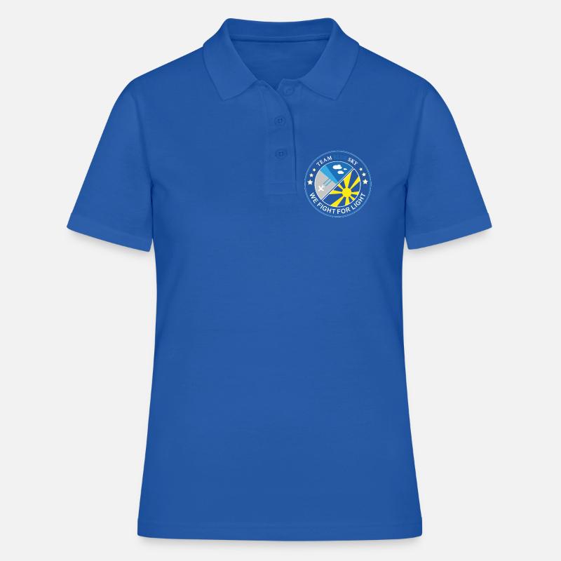 Blue Sky Flight Team Patch - Women's Polo Shirt - royal blue